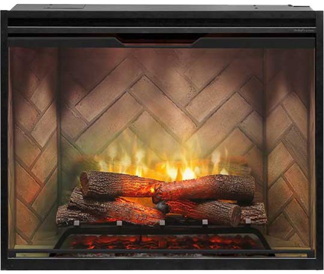 Dimplex Revillusion 36-inch Built-in Firebox with Glass Pane and Plug Kit (RBF36-FG)